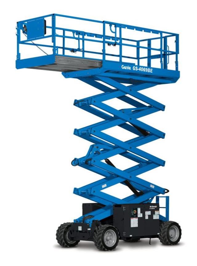 Rental store for genie scissorlift offroad 26 ft in the Dayton OH metro area