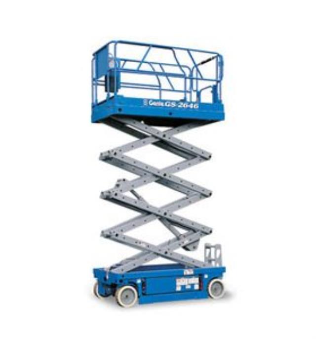 Rental store for 26 ft scissor lift genie in the Dayton OH metro area