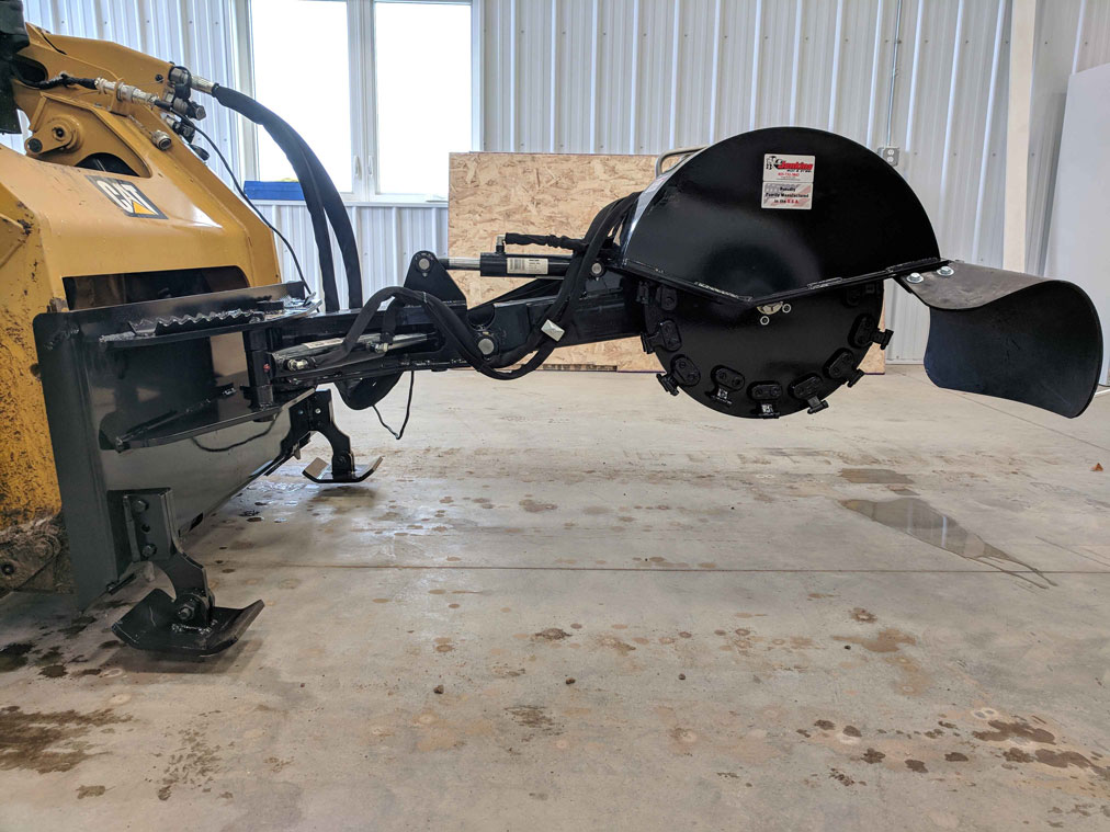 Rental store for mini skid stump grinder in the Dayton OH metro area