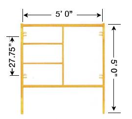Rental store for scaffold frames in the Dayton OH metro area